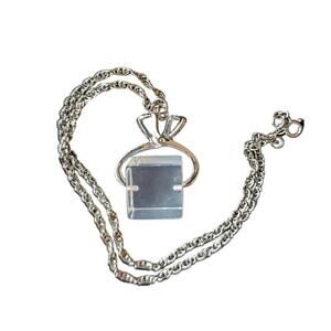 Vintage 1960s Lucite Ice Cube Necklace
